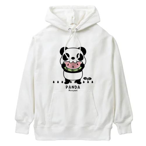 スイカを食べるパンダちゃん C Heavyweight Hoodie