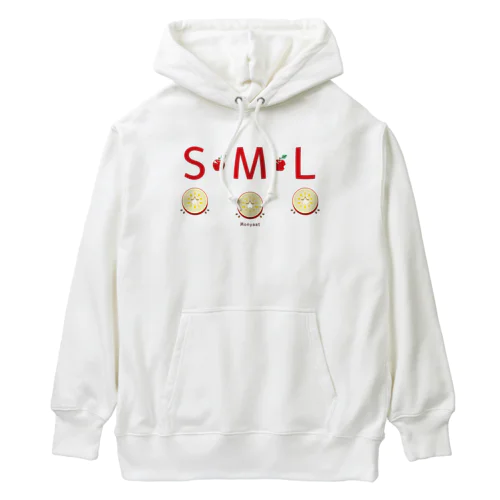 ML002 SMLTシャツのりんごすたぁ*輪切りのリンゴ Heavyweight Hoodie