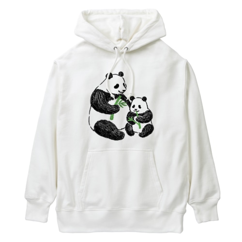 パンダの親子 Heavyweight Hoodie