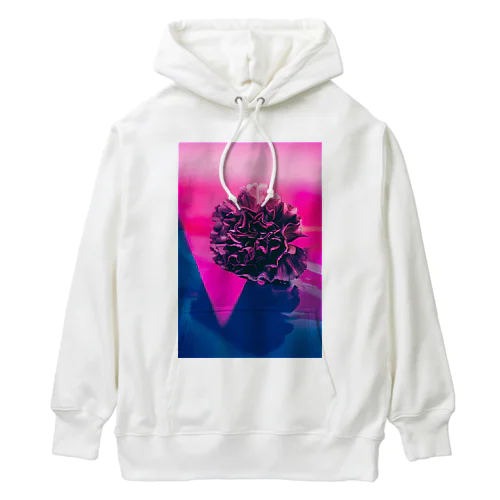 flowers/pink Heavyweight Hoodie