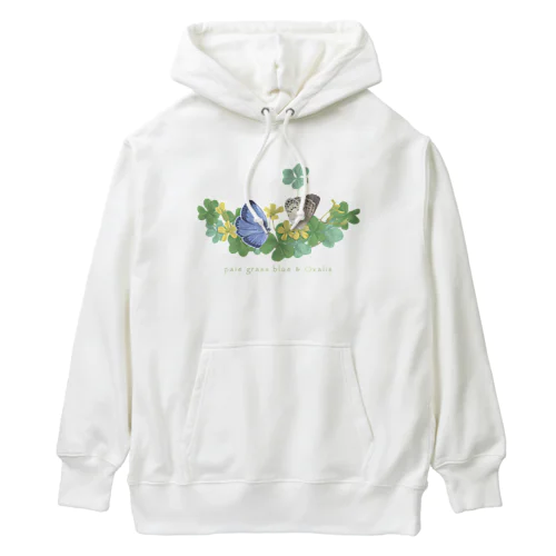 ヤマトシジミとカタバミ Heavyweight Hoodie