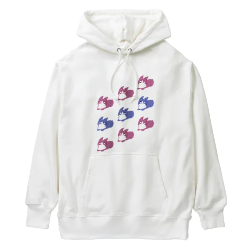 斜視の犬（ビビッド） Heavyweight Hoodie