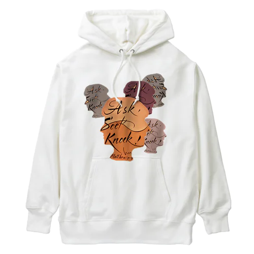 ASK SEEK KNOCK Heavyweight Hoodie