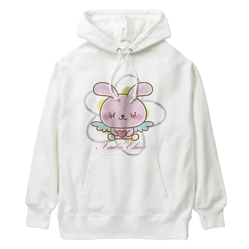 天使のうさぎハピバニちゃん Heavyweight Hoodie