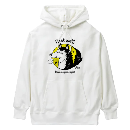 お疲れさまオオカミ Heavyweight Hoodie