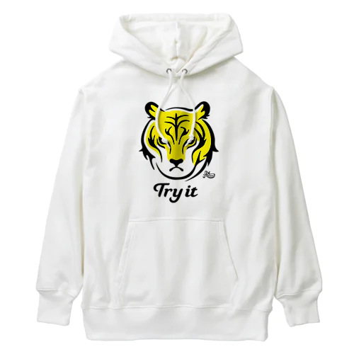 トライする虎 Heavyweight Hoodie