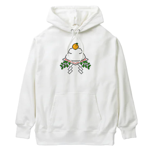 鏡もちドット絵 Heavyweight Hoodie