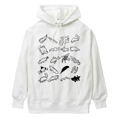 淡水魚整列 Heavyweight Hoodie