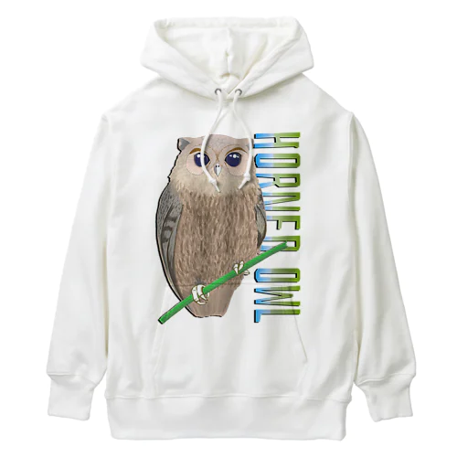 HORNED OWL (ミミズク) Heavyweight Hoodie