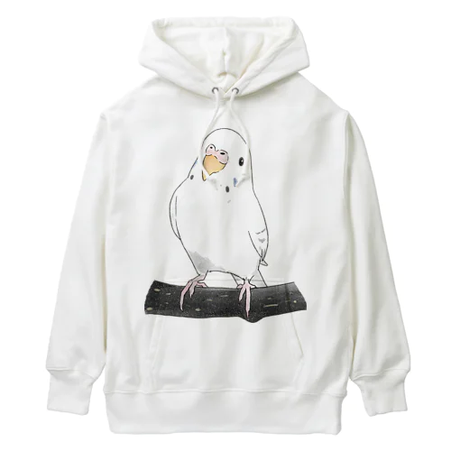 まったりセキセイインコちゃん【まめるりはことり】 Heavyweight Hoodie