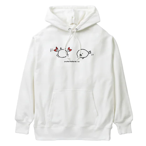 スベスベマンジュウガニとスベモチアザラシ Heavyweight Hoodie