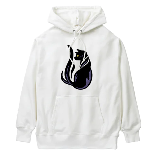 夜型生活のネコ（文字無し） Heavyweight Hoodie