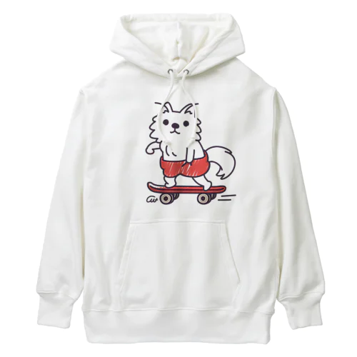 赤ぱんポメラのスケボー Heavyweight Hoodie