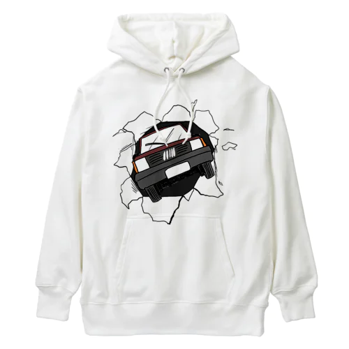 チョコ色のとびだすくるま！ Heavyweight Hoodie