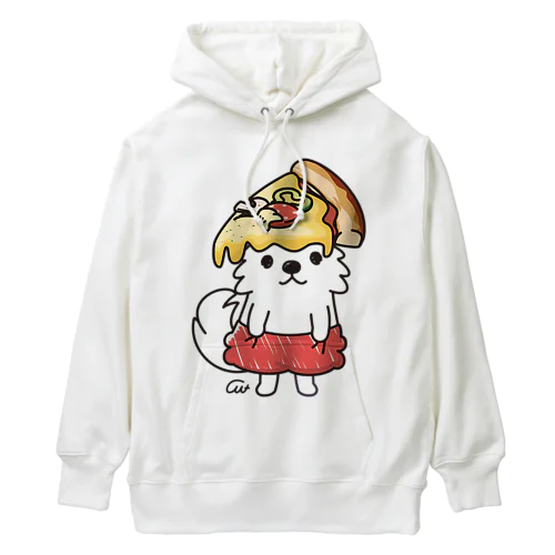 PIZZAゲットした　ポメラニアン Heavyweight Hoodie