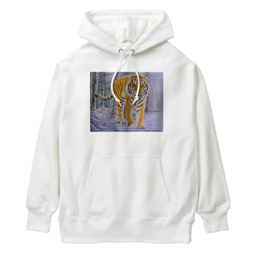 MORNING SNOW FIELD Heavyweight Hoodie