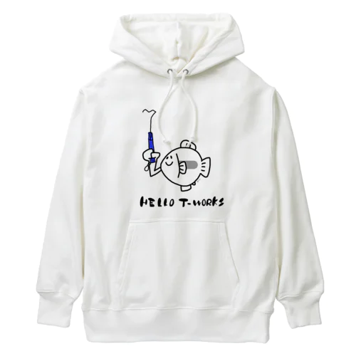 うでが生えたよ【青】 Heavyweight Hoodie