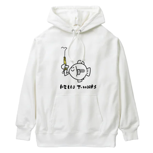 うでが生えたよ【黄】 Heavyweight Hoodie