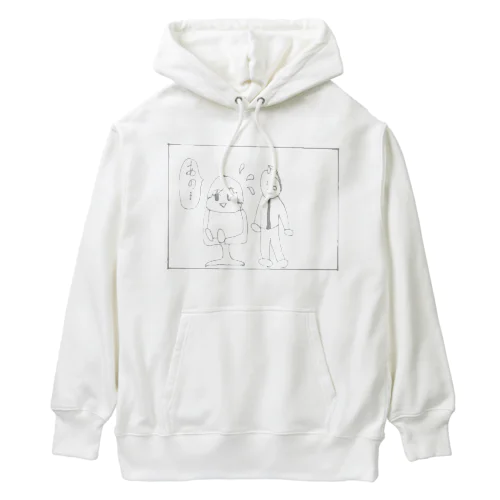 4コマ漫画「美容院」2コマ目 Heavyweight Hoodie