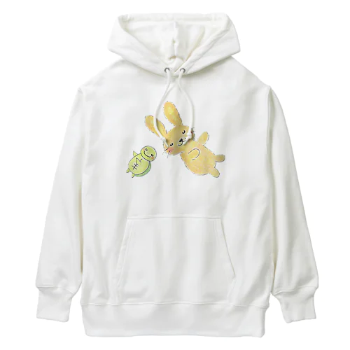 比べることに疲れたうさぎとかめ Heavyweight Hoodie