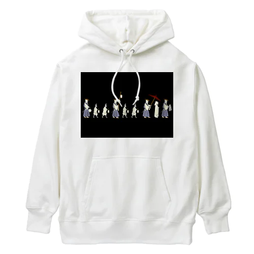 狐の嫁入り行列 Heavyweight Hoodie