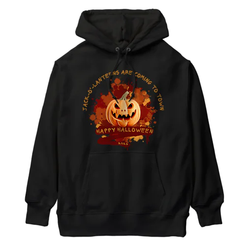 ハロウィンのかぼちゃ「ジャック・オー・ランタン」 Heavyweight Hoodie