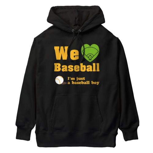We love Baseball(イエロー) Heavyweight Hoodie