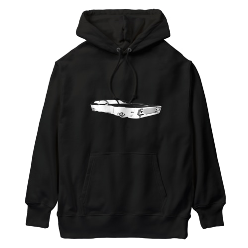 GRAY SCALE Journey V8(Black and white) Heavyweight Hoodie