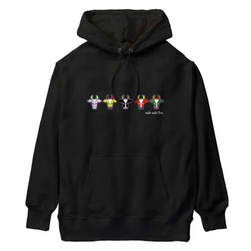 ウシウシファイブ/濃色 Heavyweight Hoodie