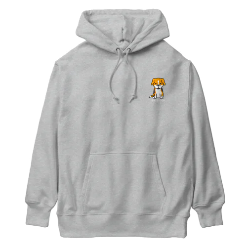 ぽっつんビーグル chibicco (白文字) Heavyweight Hoodie