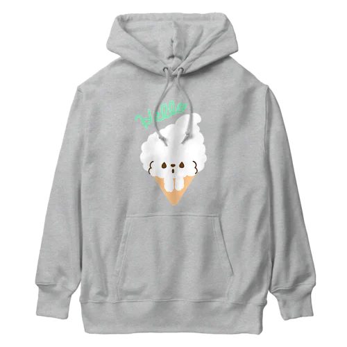 ビションフリーゼ　フワモコちゃん　 Heavyweight Hoodie