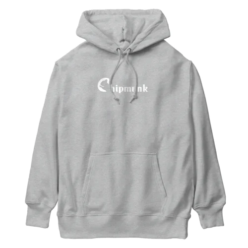 Chipmunk（しまりす）_white Heavyweight Hoodie