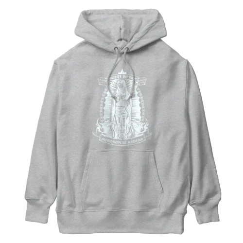 METAL HORSE バイカーマリア ホワイト Heavyweight Hoodie