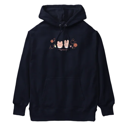 ベーべクマとベーべウサギ Heavyweight Hoodie