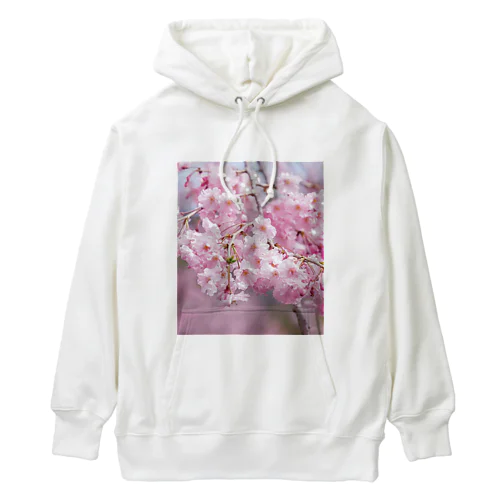 癒しの風景（八重桜） Heavyweight Hoodie