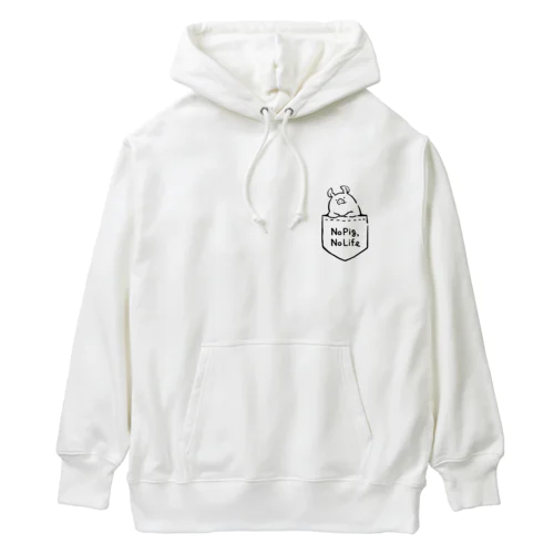 ポッケに豚を飼う Heavyweight Hoodie