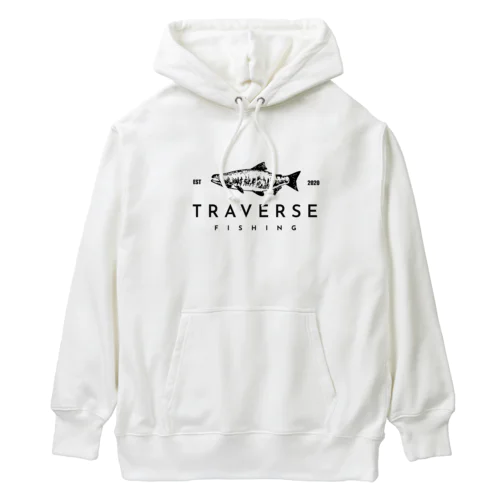 TRAVERSE_FISING_NEW_LOGO Heavyweight Hoodie