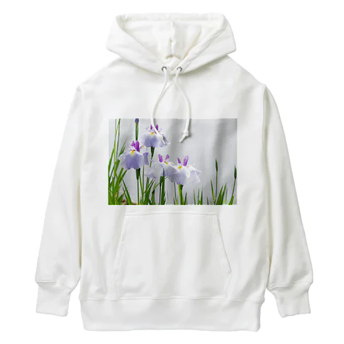 癒しの風景（花菖蒲） Heavyweight Hoodie