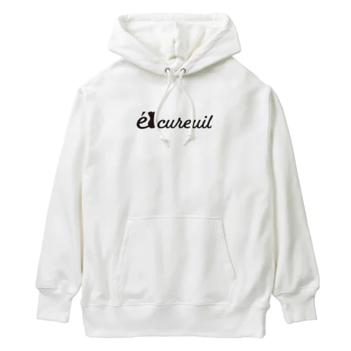 écureuil（りす）_Black Heavyweight Hoodie