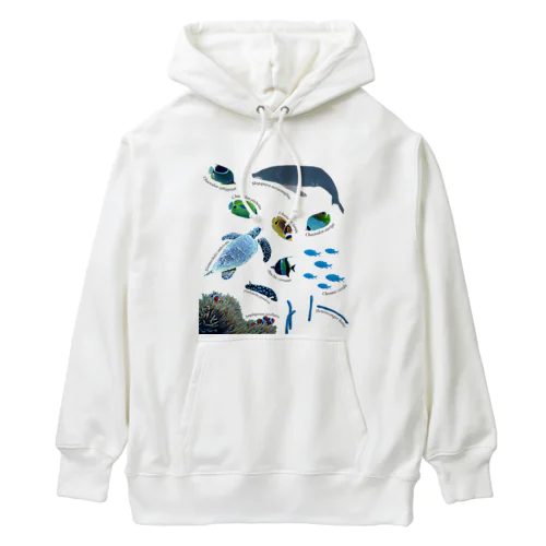 沖縄の海の生き物 Heavyweight Hoodie