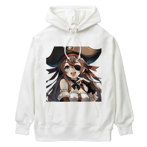 AI美少女リリアの海賊姿 Heavyweight Hoodie