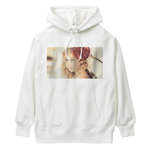 セピアなフラワーガール Heavyweight Hoodie