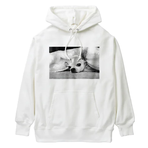 モノクロチワワ（アンニュイ1） Heavyweight Hoodie