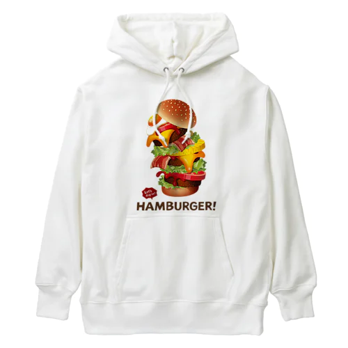 デカ盛りハンバーガー ! Heavyweight Hoodie