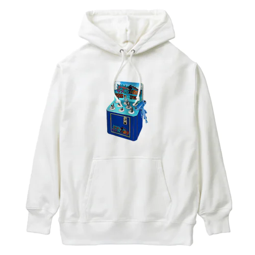 レトロゲームサメ叩き Heavyweight Hoodie