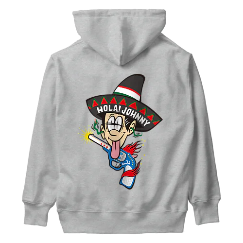 HOLA!  JOHNNY with TOY GUN Heavyweight Hoodie