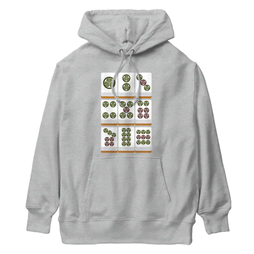 葵のピンズ ( 架空麻雀牌シリーズ) Heavyweight Hoodie