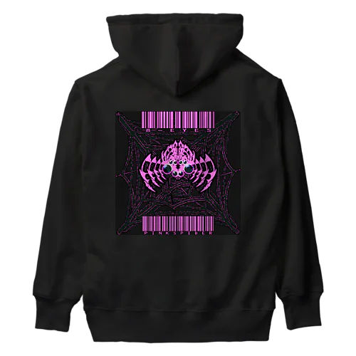 8-EYES PINKSPIDER BLK Heavyweight Hoodie