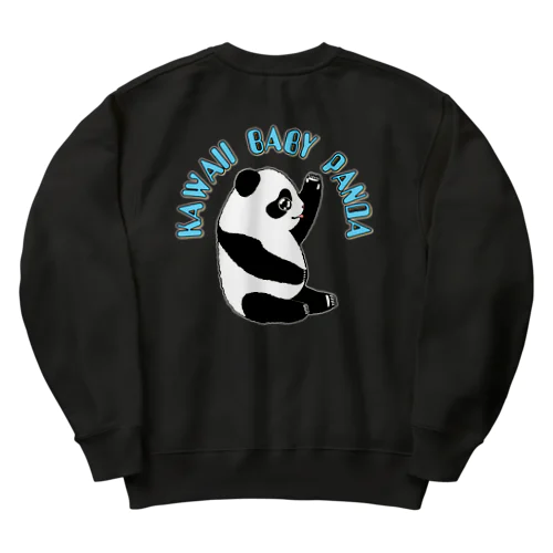 Kawaii Baby Panda　(子パンダさん) バックプリント Heavyweight Crew Neck Sweatshirt