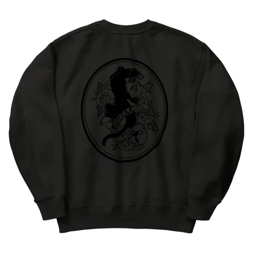 black パンサー Heavyweight Crew Neck Sweatshirt